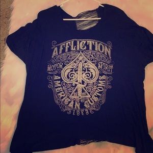 Women’s affliction shirt